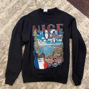 Hard Rock x Pacsun vintage “Nice, France” sweater; men’s small